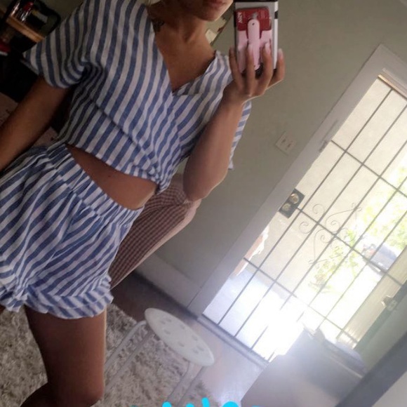 Other - Blue and White Striped Set